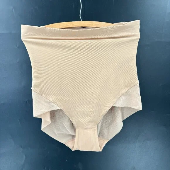 NEW Honeylove Super Power Brief Sand tan nude high rise shapewear compression XL - Picture 1 of 13